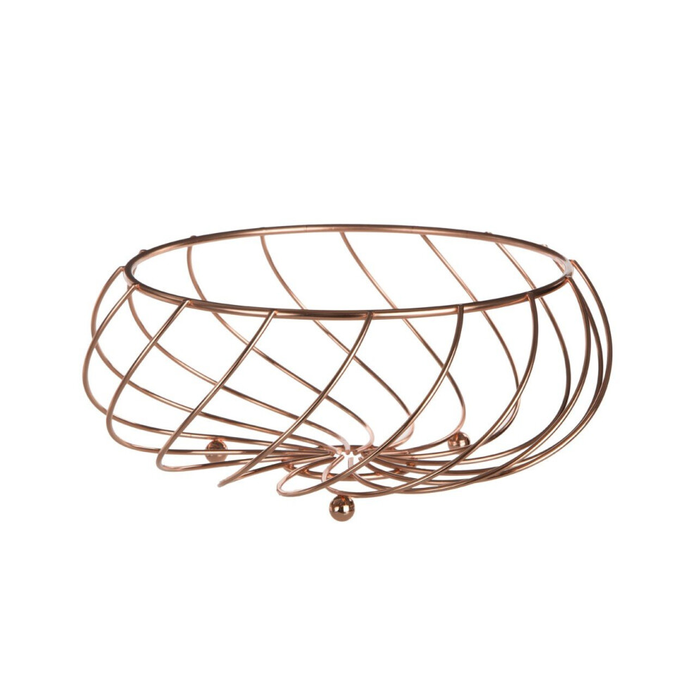 Kuper Fruit Basket, 27 cm - Rose Gold