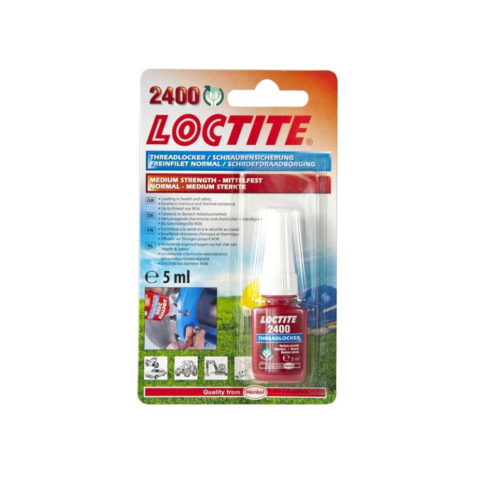 New Loctite 2400 Strength Threadlocker - 5Ml 1960969 Medium