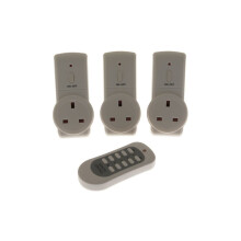 Remote Control Sockets - White - Set of 3