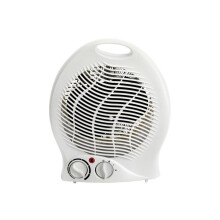 FH1P-2000W1PKB Upright Portable Fan Heater - 2000W, 2 Heat Settings, Instant Heat, Adjustable Thermostat, Overheat & Tip-Over Protection