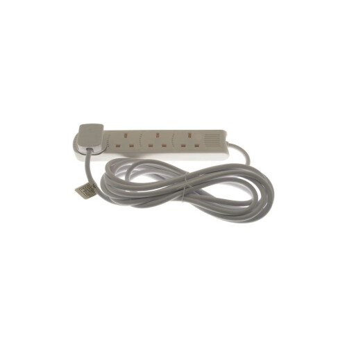 Status 4 Way Extension Socket - White - 5m