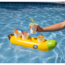 BigMouth Inc Inflatable Banana Beverage Boat | Floating Drinks Holder