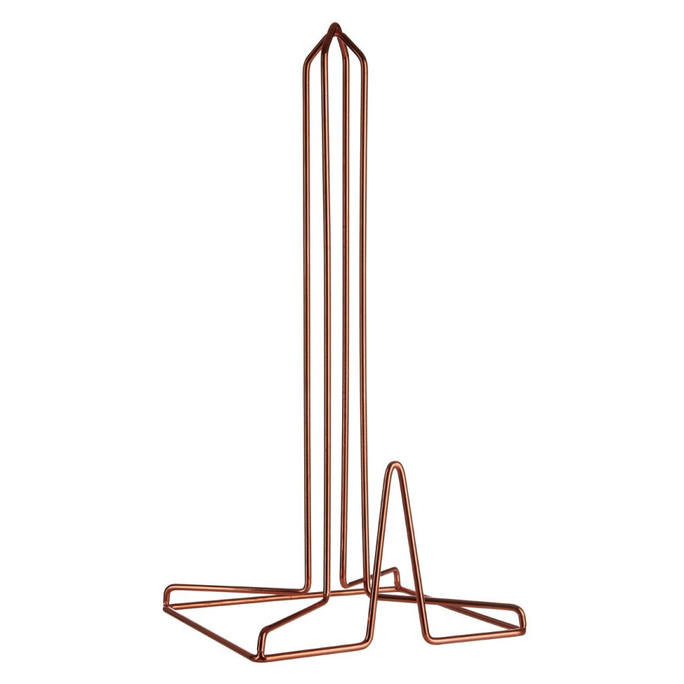 Vertex Copper Kitchen Roll Holder – Geometric Iron Wire Design, Lightweight & Durable PF-0507559