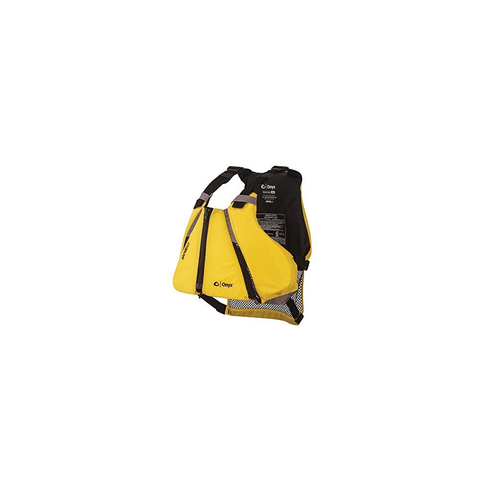 ONYX MoveVent Curve Paddle Sports Life Vest, Yellow, Medium/Large