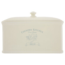 Country Kitchen Bread Crock, Dolomite, Cream