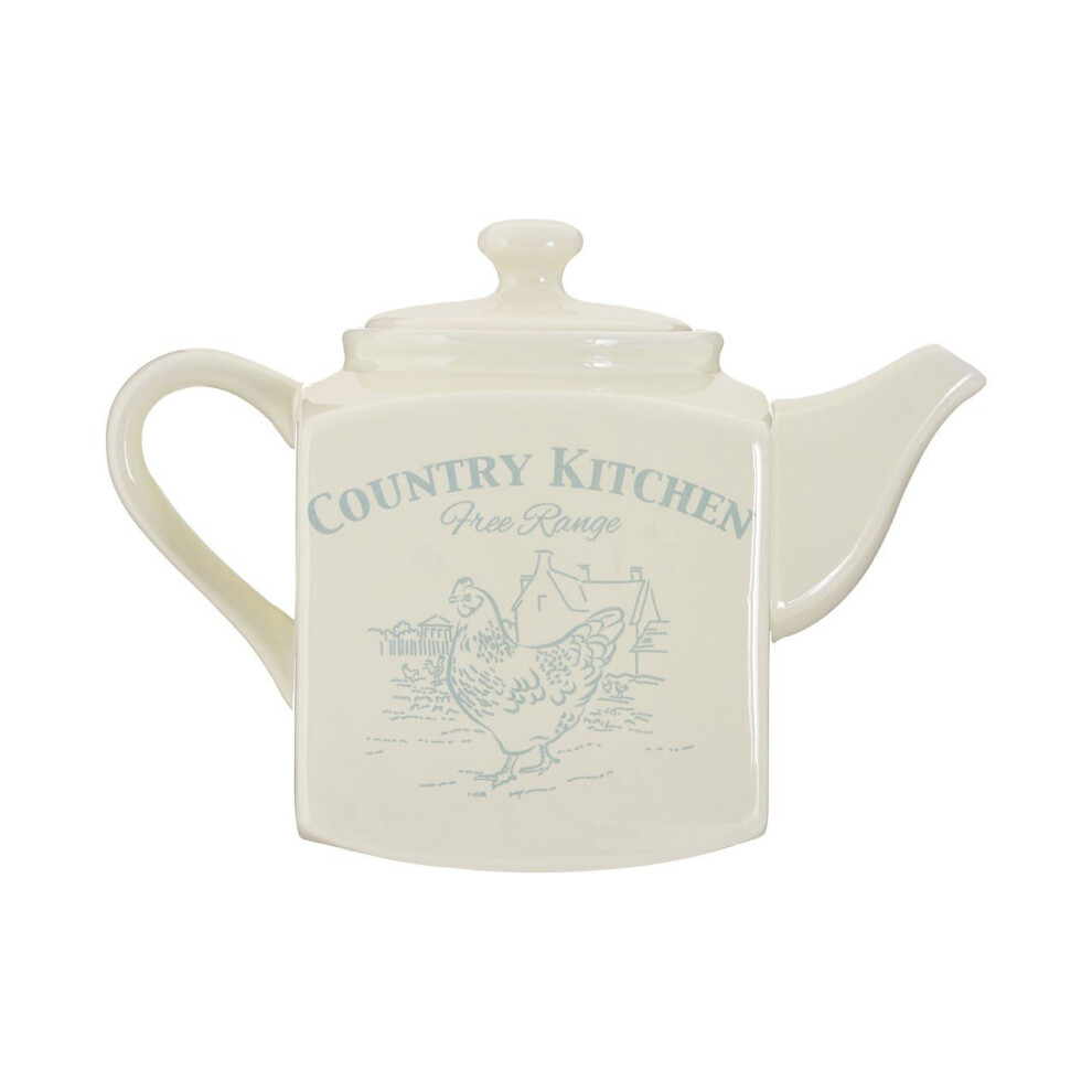 Country Kitchen Teapot - 1.65 Litre , Cream