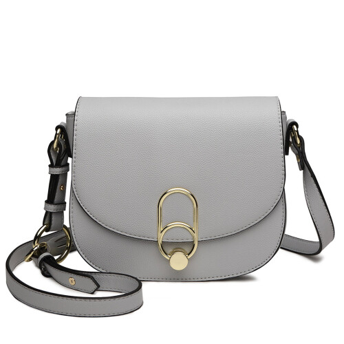 Miss Lulu (Grey) Miss Lulu Women Cross Body Messenger Shoulder Bag Handbag