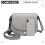 Miss Lulu (Grey) Women Cross Body Messenger Shoulder Bag Handbag 6