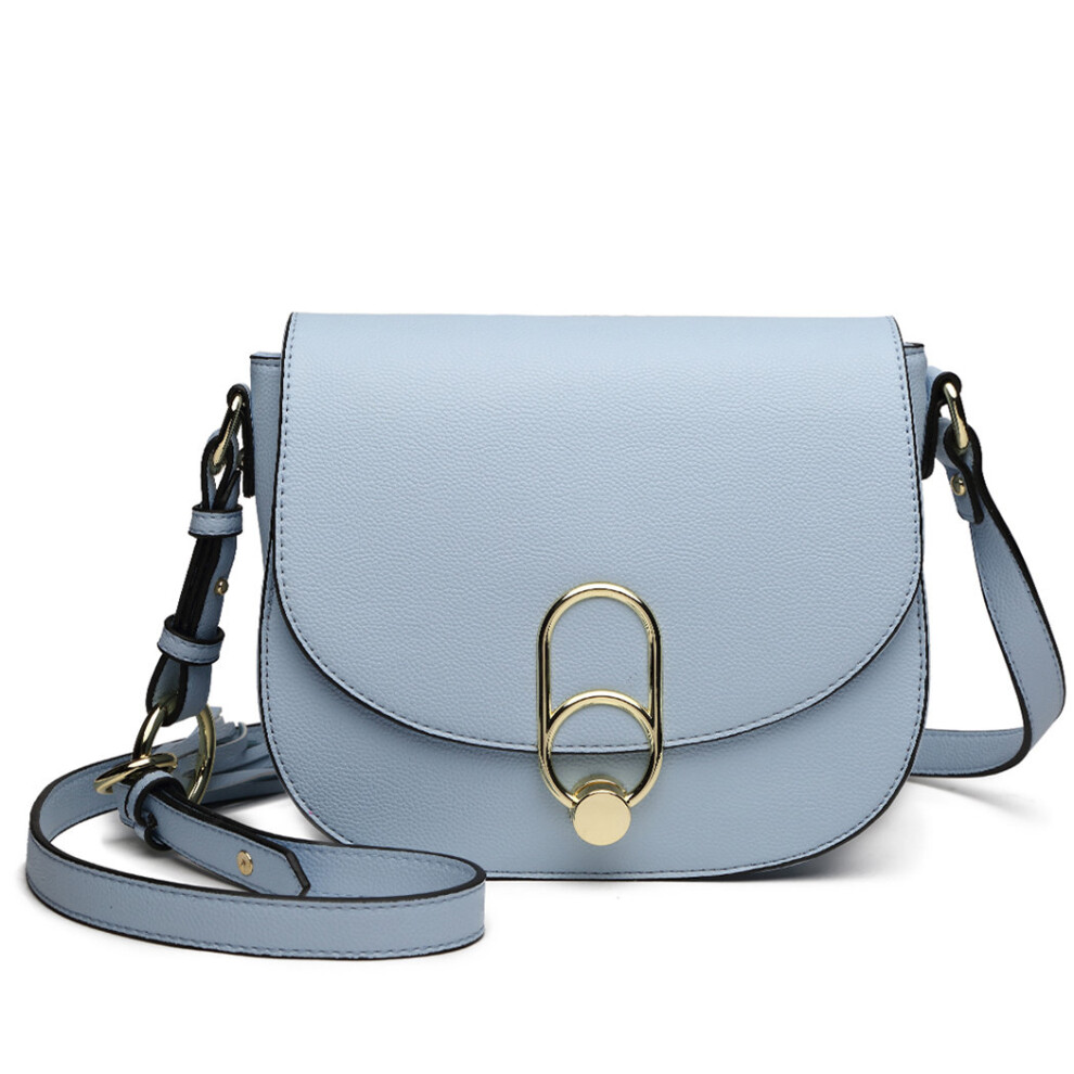 (Blue) Miss Lulu Women Cross Body Messenger Shoulder Bag Handbag