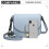 Miss Lulu (Blue) Women Cross Body Messenger Shoulder Bag Handbag 6