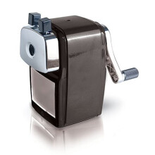 Helix Metal Desktop Sharpener for Standard and Jumbo Pencils (Assorted Colours)