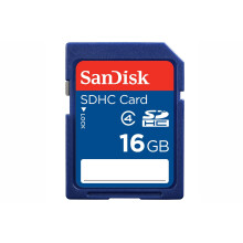 SanDisk SDSDB-016G-B35 16 GB SDHC Class 4 Memory Card - Blue (Label May Change)