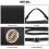 (Black) Stylish PU Leather Handbag Shoulder Bag 3