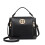 (Black) Stylish PU Leather Handbag Shoulder Bag 1