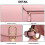 Miss Lulu (Pink) Women Cross Body Messenger Shoulder Bag Handbag 3