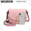 Miss Lulu (Pink) Women Cross Body Messenger Shoulder Bag Handbag 6