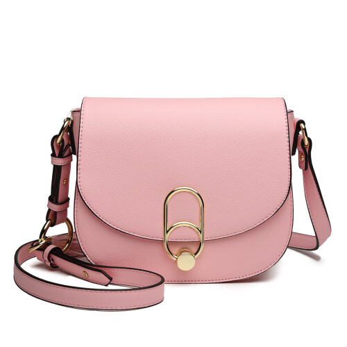 Miss Lulu (Pink) Women Cross Body Messenger Shoulder Bag Handbag