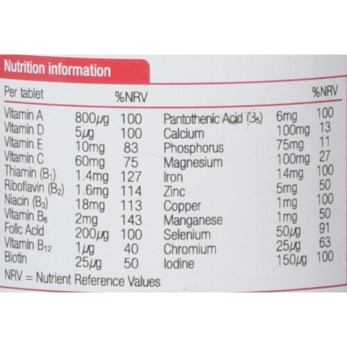 Natures Aid Natures Aid Complete Multi Vitamins and Minerals Tablets - Pack of 90 Tablets 1