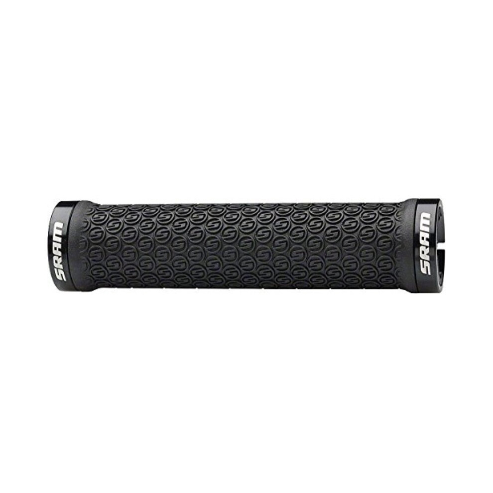 Sram Mtb Locking Grips With Two Clamps And End Plugs - Black