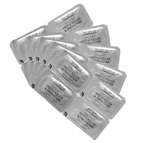Pack of 20 Acana Moth Killer & Freshener Sachets with Lavender