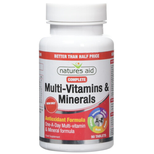 Natures Aid Natures Aid Complete Multi Vitamins and Minerals Tablets - Pack of 90 Tablets