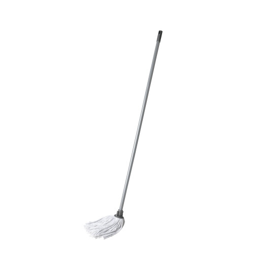Addis Addis Cotton Mop with 3-Piece Handle, White/Metallic-Grey by Addis 1