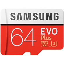Samsung 64GB 100MB/s Memory Evo Plus Micro SD Card with Adapter