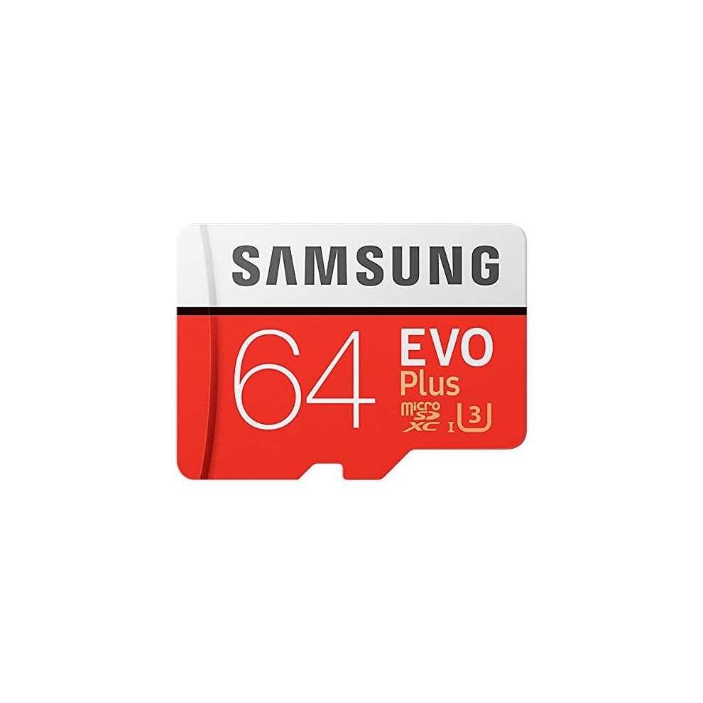 Samsung 64GB 100MB/s Memory Evo Plus Micro SD Card with Adapter