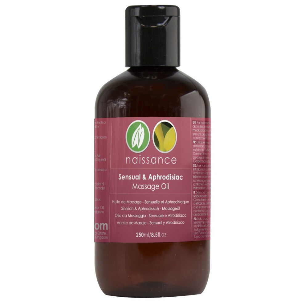 Naissance Orange Sensual And Aphrodisiac Massage Oil 250Ml 100% Natural
