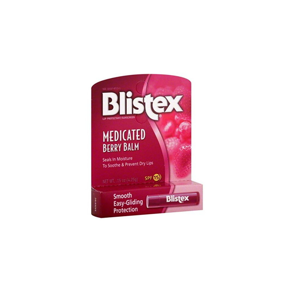 Blistex Medicated Berry Balm SPF 15 0.15 oz