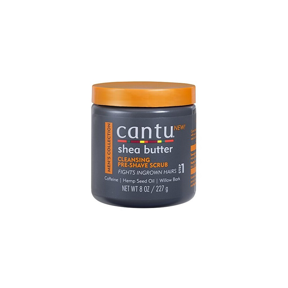 Cantu Shea Butter Mens Collection Cleansing PreShave Scrub, 8 Ounce