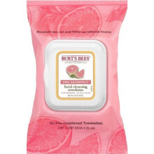 Burts Bees Facial Cleansing Towelettes, Pink Grapefruit 30 ea (Pack of 2)