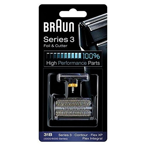 Braun Braun 5000/6000FC- XP 31B Flex Integral Foil/Cutterblock Replacement Pack, zwart