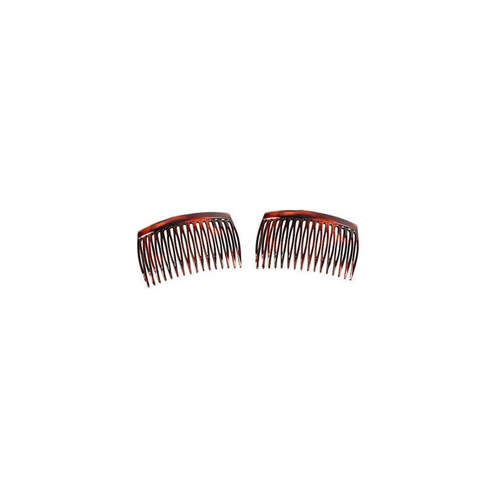 Caravan Unisex Not,Specified Side Comb Made In France Of Cellulid Aceteae In Tortoise Shell Pair, 0.5 Ounce