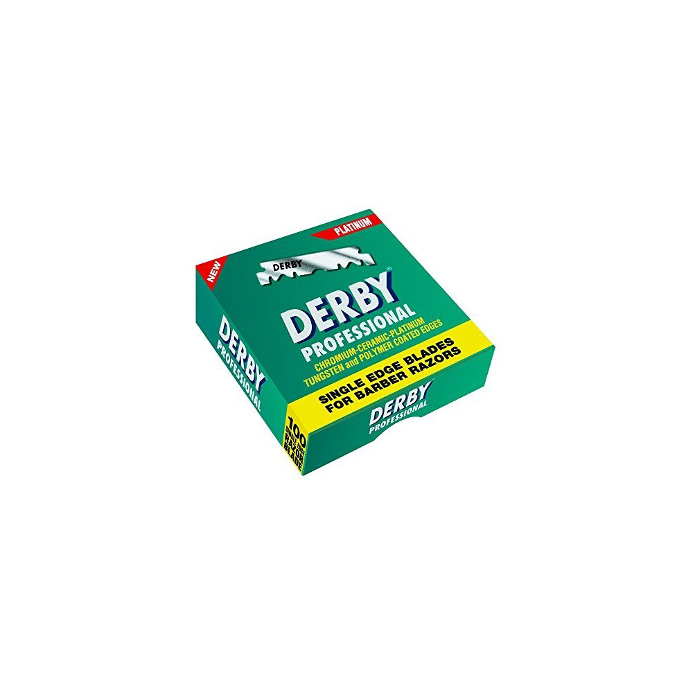 Derby Professional Single Edge Razor Blades, 100 Count