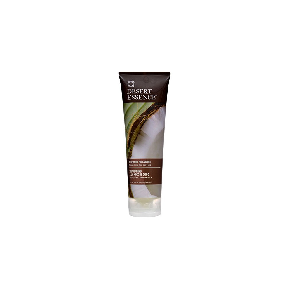 Desert Essence Coconut Shampoo, Nourishing For Dry Hair. 8 Fl.oz