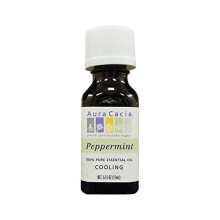 Aura Cacia, Reines Ätherisches Öl, Pfefferminze, 0,5 fl oz (15 ml)