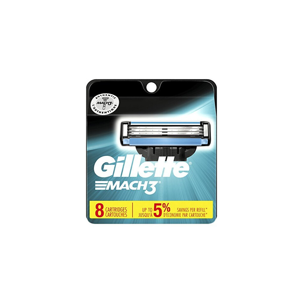 Gillette Mach3 MenÃ¢Ãâ¬Ãâ¢s Razor Blades - 8 Refills (Packaging May Vary)