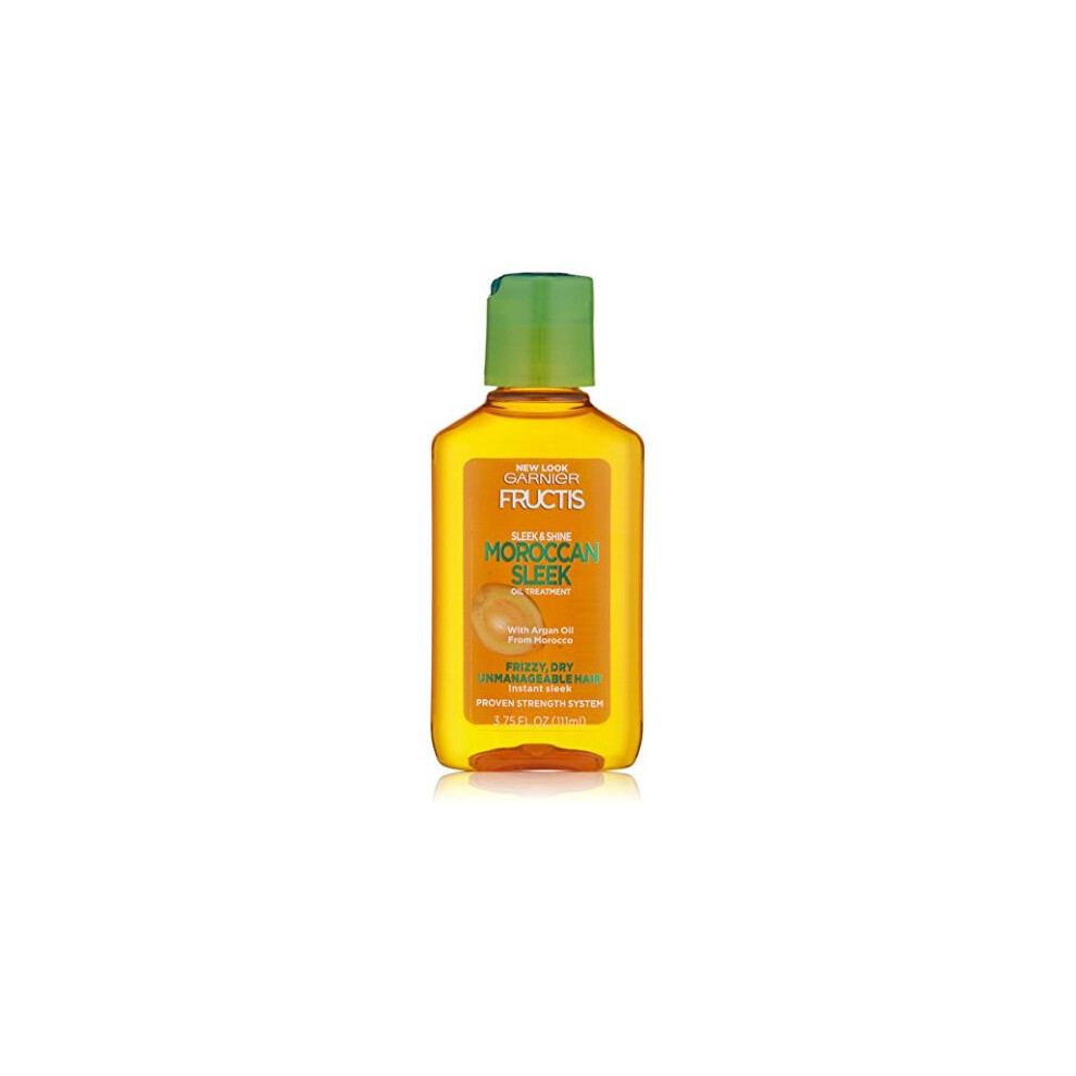 Garnier Fructis Sleek & Shine Moroccan Sleek Oil Treatment, Frizzy, Dry Hair, 3.75 fl. oz.