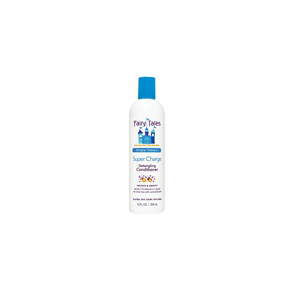 Fairy Tales Tangle Tamer Super Charge - Detangling Conditioner For Kids - Paraben Free, Sulfate Free, Gluten Free, Nut Free- 12 Oz