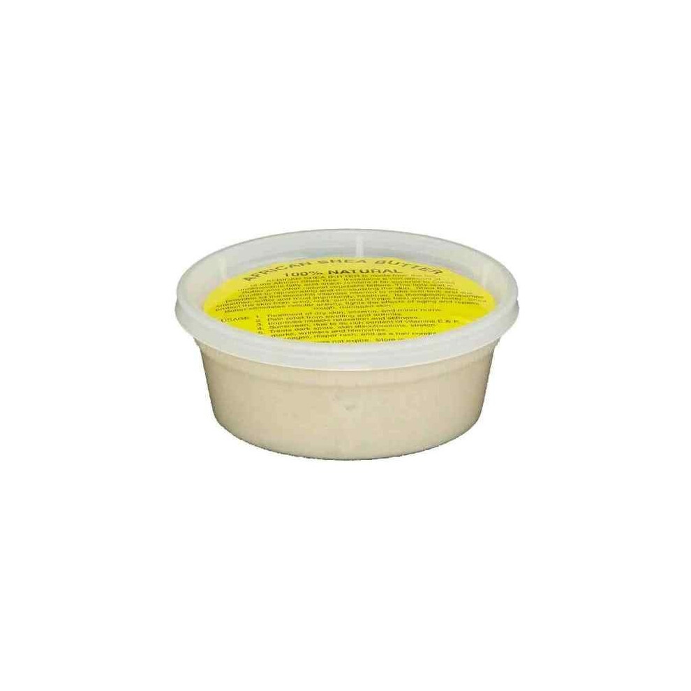 REAL African Shea Butter Pure Raw Unrefined From Ghana "IVORY" 8oz. CONTAINER