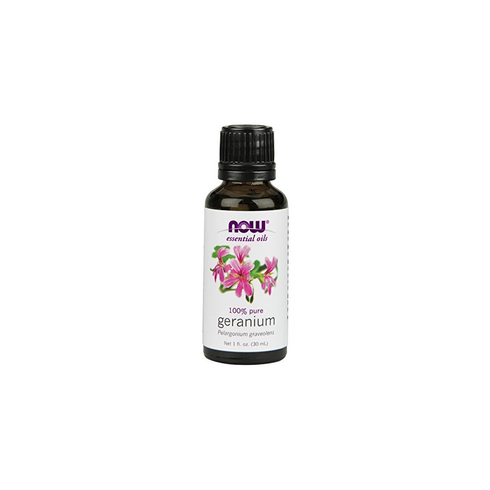 Now Foods Geranium Pelargonium Graveolens Oil, 1-Ounce