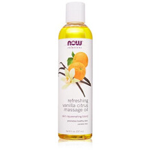 NOW Foods, Solutions, Erfrischendes Vanille-Zitrus Massageöl, 8 fl oz (237 ml)