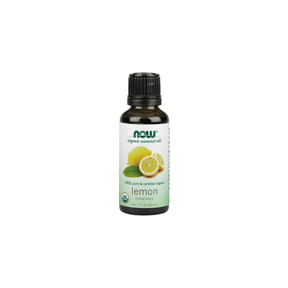 NOW Lemon Oil Organic 100% Pure, 1-Ounce