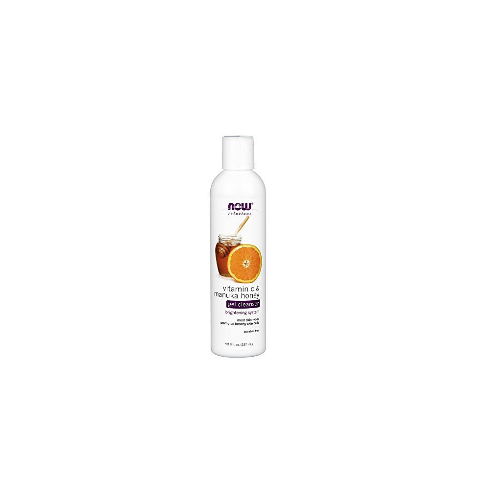 NOW Vitamin C and Manuka Honey Cleanser, 8-Ounce