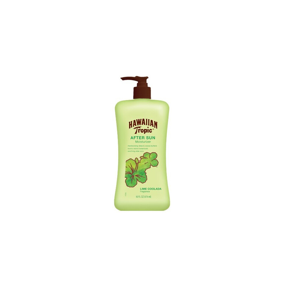 Hawaiian Tropic After Sun Lime Coolada Moisturizing Sun Care Lotion - 16 Ounce (Pack of 3)