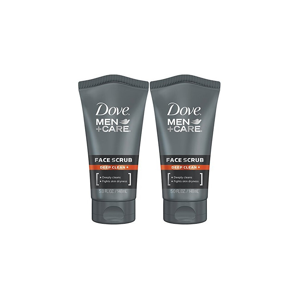 Dove Men+Care Face Scrub, Deep Clean Plus, 5 Ounce (Pack of 2)