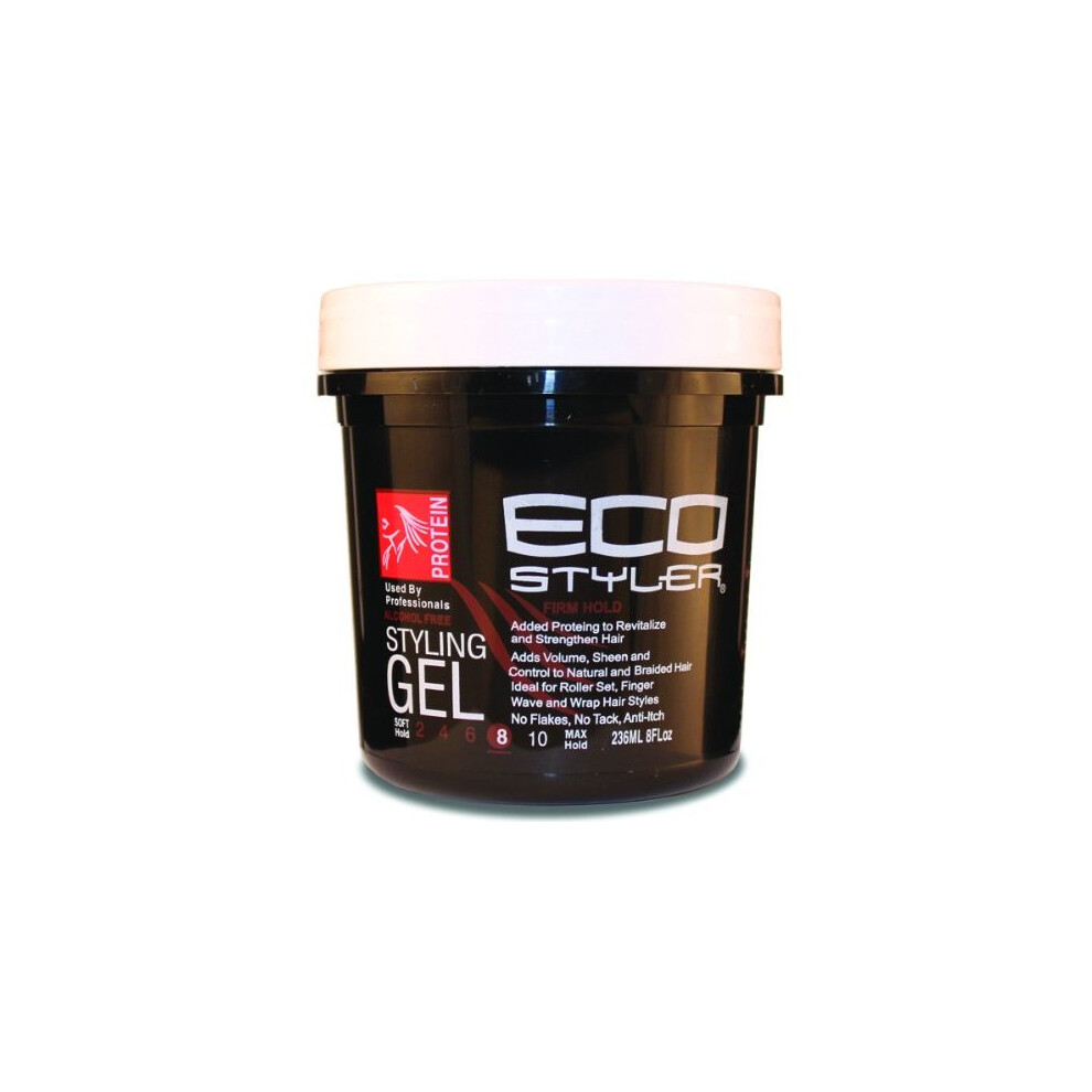 Eco Style Protein Styling Gel Jar, 8 Ounce