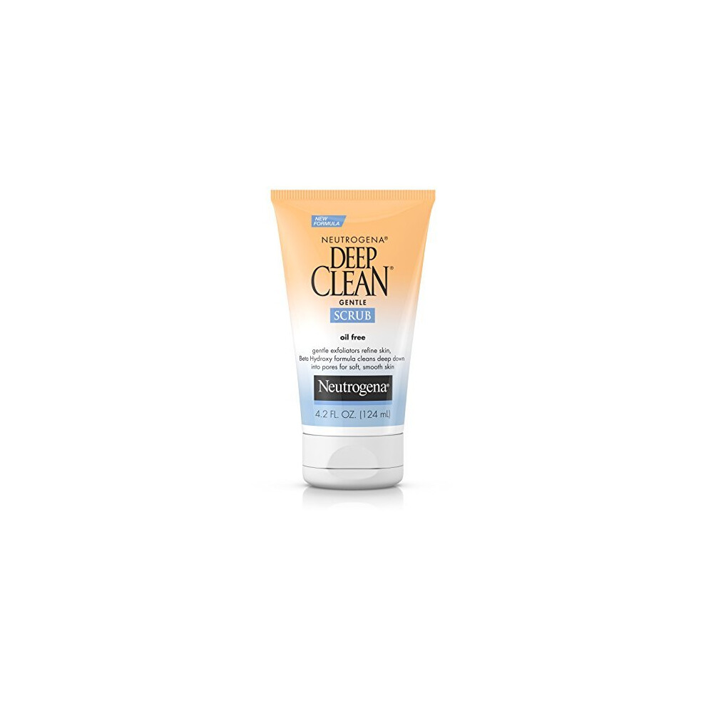 Neutrogena Deep Clean Gentle Daily Facial Scrub, Oil-Free Cleanser, 4.2 fl. Oz