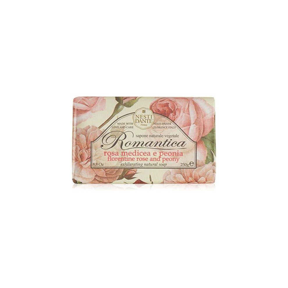 Nesti Dante Romantica Exhilarating Natural Soap - Florentine Rose & Peony 250G/8.8Oz